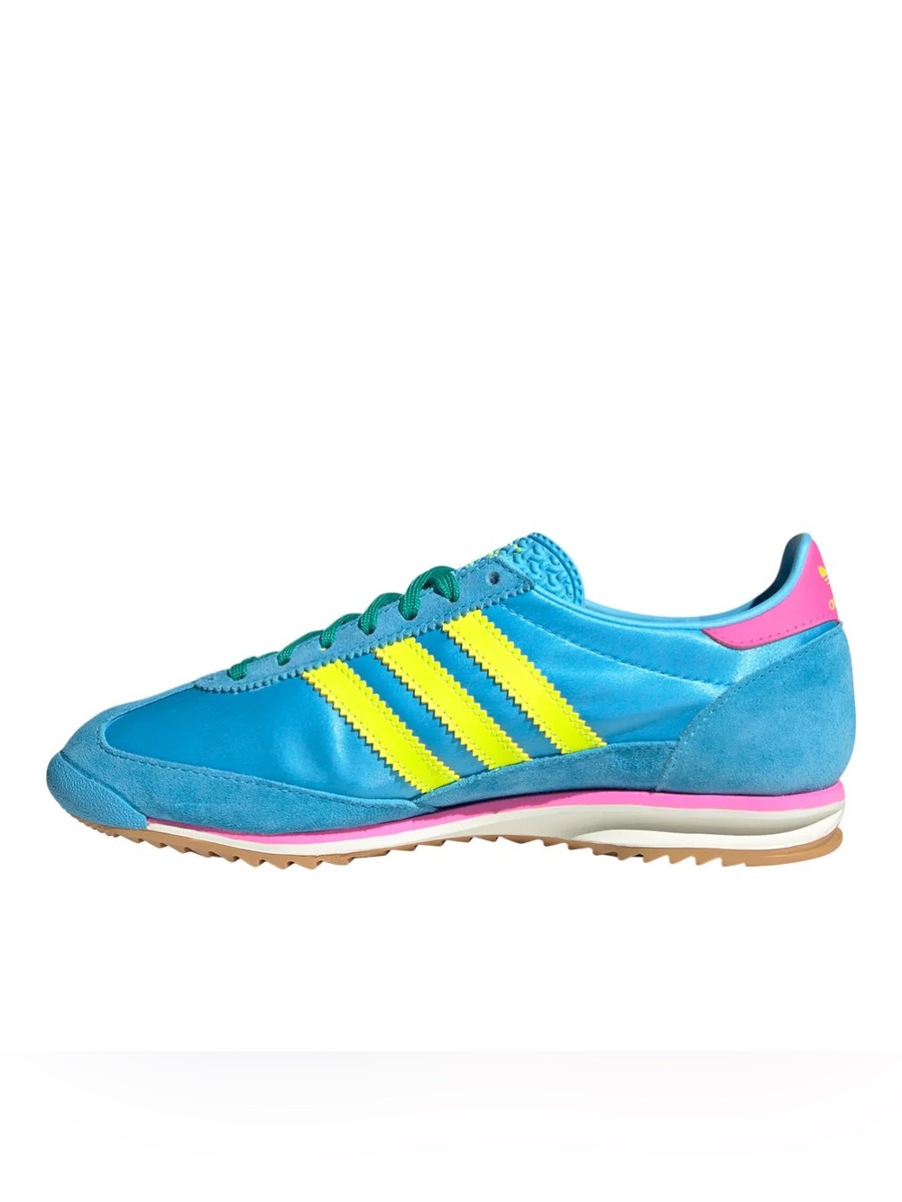 Size 7.5W Adidas SL 72 OG Sky Rush/ Solar Yellow/ Lucid Pink  JI0196 - Picture 3 of 5